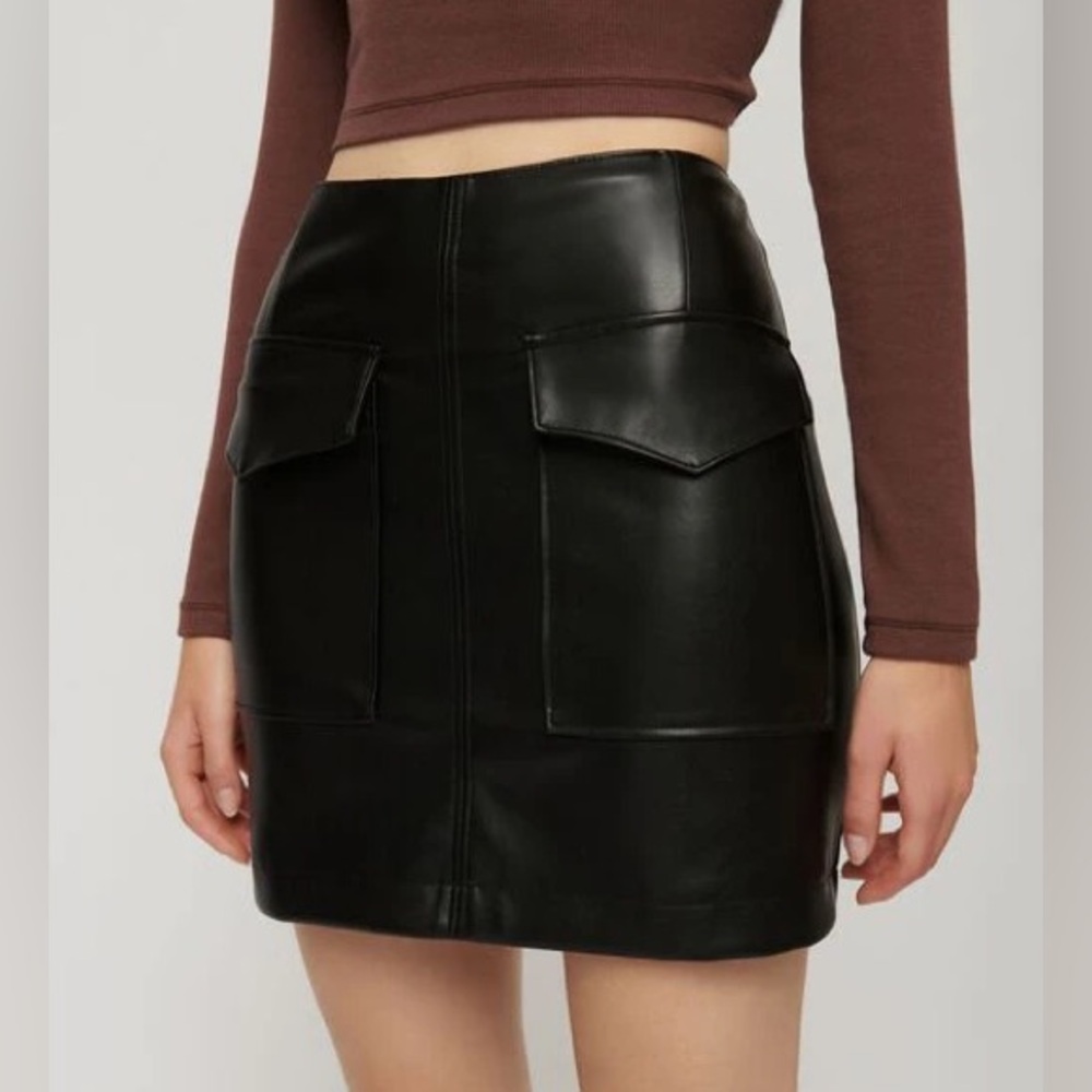 DYNAMITE faux leather skirt